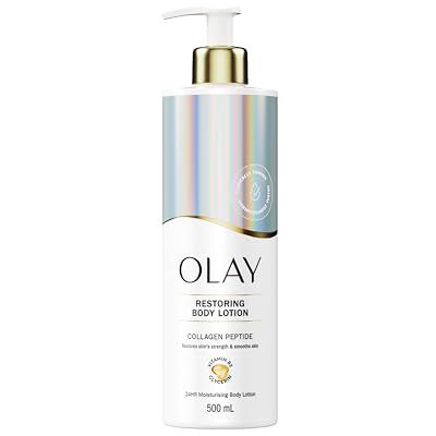 Olay Kollagen-Peptid Wiederherstellende Körperlotion, Mit Vitamin B3 und Glycerin, Glatte und Feuchtigkeitsreiche Haut, Kein Fettiger Rückstand, 500ml Olay Kollagen-Peptid Wiederherstellende Körperlotion, Mit Vitamin B3 und Glycerin, Glatte und Feuchtigkeitsreiche Haut, Kein Fettiger Rückstand, 500ml