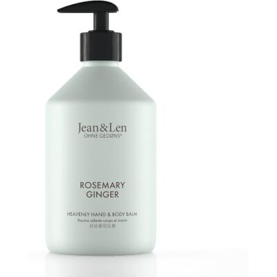 Jean & Len Heavenly Hand- & Body Balm Rosemary & Ginger, 500 ml Jean & Len Heavenly Hand- & Body Balm Rosemary & Ginger, 500 ml