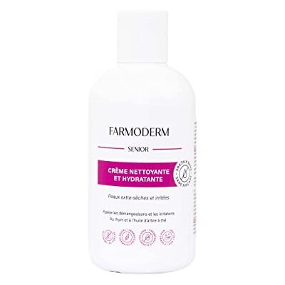 FARMODERM No Rinse Reinigende & feuchtigkeitsspendende Creme für Senioren mit sensitiver Haut Antigeruch & Antibakterielle Körperlotion für trockene Haut -für Senioren, Bettlägerigen, Inkontinenten FARMODERM No Rinse Reinigende & feuchtigkeitsspendende Creme für Senioren mit sensitiver Haut Antigeruch & Antibakterielle Körperlotion für trockene Haut -für Senioren, Bettlägerigen, Inkontinenten