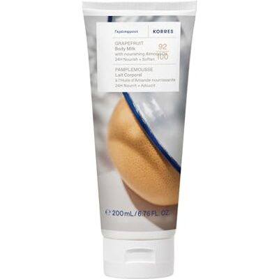 KORRES GRAPEFRUIT Bodymilk mit pflegendem Mandelöl, mit fruchigem, frischen Duft, für 24h Pflege+Geschmeidigkeit, vegan, silikon- und parabenfrei, 200 ml KORRES GRAPEFRUIT Bodymilk mit pflegendem Mandelöl, mit fruchigem, frischen Duft, für 24h Pflege+Geschmeidigkeit, vegan, silikon- und parabenfrei, 200 ml