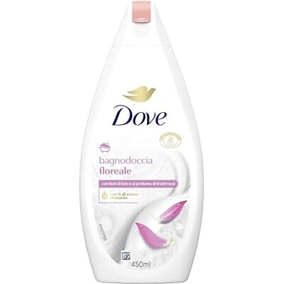 Dove Blumiges Duschgel, dermo-natürliche Feuchtigkeitspflege, Lotusblüten und rote Früchte, 1/4 Feuchtigkeitscreme, dermatologisch getestet, Schaumbad für Damen und Herren, 100% recycelte Flasche* Dove Blumiges Duschgel, dermo-natürliche Feuchtigkeitspflege, Lotusblüten und rote Früchte, 1/4 Feuchtigkeitscreme, dermatologisch getestet, Schaumbad für Damen und Herren, 100% recycelte Flasche*