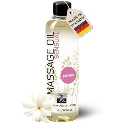 SHIATSU Sensual Jasmin Massageöl 250 ml I Zarter Jasminduft I Pflegendes Massageöl mit Soja- & Sonnenblumenöl I Hautglättend & entspannend I Natürliche Pflege & sinnliche Düfte SHIATSU Sensual Jasmin Massageöl 250 ml I Zarter Jasminduft I Pflegendes Massageöl mit Soja- & Sonnenblumenöl I Hautglättend & entspannend I Natürliche Pflege & sinnliche Düfte