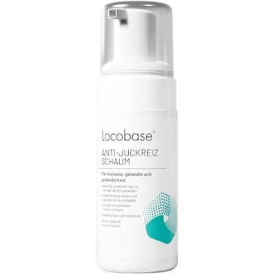 Locobase Anti-Juckreiz Schaum lindert Juckreiz in nur 60 Sek mit Aloe-Vera-Blattextrakt für empfindliche Haut parfümfrei für die ganze Familie dermatologisch getestet 100ml Locobase Anti-Juckreiz Schaum lindert Juckreiz in nur 60 Sek mit Aloe-Vera-Blattextrakt für empfindliche Haut parfümfrei für die ganze Familie dermatologisch getestet 100ml