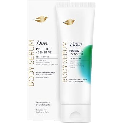 Dove Feuchtigkeits-Serum für den Körper Prebiotic Sensitive, Für Trockene und Empfindliche Haut, 72H Feuchtigkeit, Elastische und Strahlende Haut, Mit Glycerin und Kollagenpeptiden, 200 ml Dove Feuchtigkeits-Serum für den Körper Prebiotic Sensitive, Für Trockene und Empfindliche Haut, 72H Feuchtigkeit, Elastische und Strahlende Haut, Mit Glycerin und Kollagenpeptiden, 200 ml