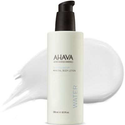 AHAVA Totes Meer Mineral Körperlotion Tägliche Feuchtigkeitslotion mit Osmoter, Exklusive Mineralienmischung des Toten Meeres & Pflanzliche Extrakte, Original, 8.5 fl.oz AHAVA Totes Meer Mineral Körperlotion Tägliche Feuchtigkeitslotion mit Osmoter, Exklusive Mineralienmischung des Toten Meeres & Pflanzliche Extrakte, Original, 8.5 fl.oz