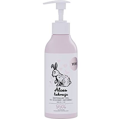 Yope Natürliches Intimwaschgel Aloe Vera & Süßholz (300 ml) – Sanftes Intimpflegegel mit pH-Wert 4.0 – Beruhigende Intimwaschlotion für empfindliche Haut – Vegan & 98% Natürlich Yope Natürliches Intimwaschgel Aloe Vera & Süßholz (300 ml) – Sanftes Intimpflegegel mit pH-Wert 4.0 – Beruhigende Intimwaschlotion für empfindliche Haut – Vegan & 98% Natürlich