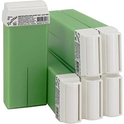 EpilWax Wachspatronen Set mit 6 Aloe Vera Warmwachspatronen zur Haarentfernung Enthaarungswachs 100 ml Roll-on Nachfüller EpilWax Wachspatronen Set mit 6 Aloe Vera Warmwachspatronen zur Haarentfernung Enthaarungswachs 100 ml Roll-on Nachfüller
