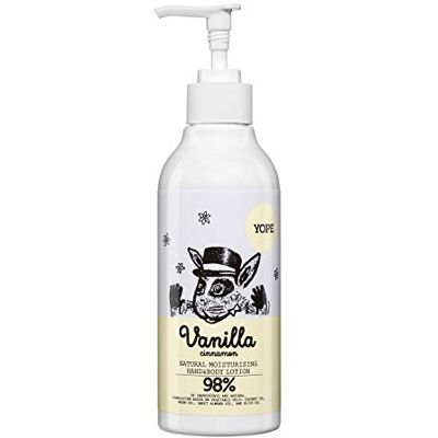 Yope Natürliche feuchtigkeitsspendende Hand und Body Lotion Vanille und Zimt schnell einziehende Pflege für trockene Haut schützend und beruhigend 300 ml Yope Natürliche feuchtigkeitsspendende Hand und Body Lotion Vanille und Zimt schnell einziehende Pflege für trockene Haut schützend und beruhigend 300 ml