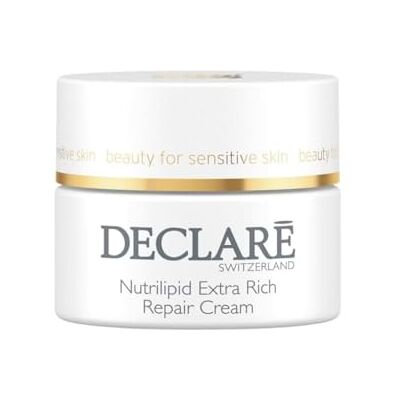 Declaré Nutrilipid Extra Rich Repair Cream 50 ml reichhaltige, nährende Pflegecreme mit Shea Butter, Ringelblumen Extrakt & Vitamin E – für extrem trockene Haut – schützt strapazierte Haut Declaré Nutrilipid Extra Rich Repair Cream 50 ml reichhaltige, nährende Pflegecreme mit Shea Butter, Ringelblumen Extrakt & Vitamin E – für extrem trockene Haut – schützt strapazierte Haut