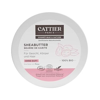 CATTIER Paris Sheabutter 100% Bio ohne Duft zertifizierte Naturkosmetik 100 g CATTIER Paris Sheabutter 100% Bio ohne Duft zertifizierte Naturkosmetik 100 g