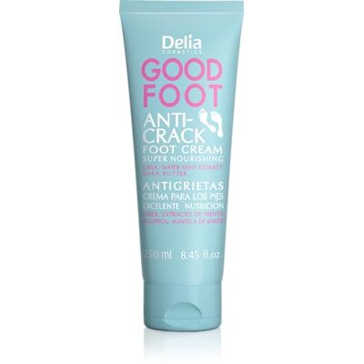 Delia Cosmetics Good Foot Fußcreme Schützt Rissige & empfindliche Fersen Verhindert Schäden Bietet Regeneration für trockene Füße 250 ml Delia Cosmetics Good Foot Fußcreme Schützt Rissige & empfindliche Fersen Verhindert Schäden Bietet Regeneration für trockene Füße 250 ml