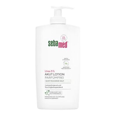 Sebamed Urea 5% Akut Lotion Parfümfrei extrem trockene Haut 400 ml, nach 2 Wochen bis zu 74% weniger Trockenheit, juckreizlindernd und intensiv feuchtigkeitsspendend, mit hygienischen Spender Sebamed Urea 5% Akut Lotion Parfümfrei extrem trockene Haut 400 ml, nach 2 Wochen bis zu 74% weniger Trockenheit, juckreizlindernd und intensiv feuchtigkeitsspendend, mit hygienischen Spender
