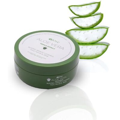 Ejove Triple Effect Aloe Vera Creme – Gesicht, Hände und Körper, 200 ml 100% kanarische Aloe Vera Natürliche Inhaltsstoffe Angereichert mit ätherischen Ölen, Vitaminen und Mineralien Ejove Triple Effect Aloe Vera Creme – Gesicht, Hände und Körper, 200 ml 100% kanarische Aloe Vera Natürliche Inhaltsstoffe Angereichert mit ätherischen Ölen, Vitaminen und Mineralien