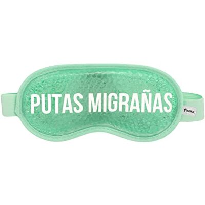 FISURA Augenmaske. Gel-Augenmaske. Gelmaske gegen geschwollene Augen und dunkle Ringe. Schlafmaske. Maße: 18,5 cm x 9 cm. (Migräne ES, Grün) FISURA Augenmaske. Gel-Augenmaske. Gelmaske gegen geschwollene Augen und dunkle Ringe. Schlafmaske. Maße: 18,5 cm x 9 cm. (Migräne ES, Grün)