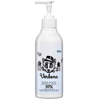 Yope Natürliche Körperlotion 300 Milliliter Verbena Body Lotion Körpercreme Feuchtigkeitslotion für trockene Haut Vegan Körperlotion 97% aus natürlichen Zutaten Yope Natürliche Körperlotion 300 Milliliter Verbena Body Lotion Körpercreme Feuchtigkeitslotion für trockene Haut Vegan Körperlotion 97% aus natürlichen Zutaten