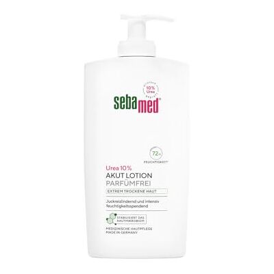 Sebamed Urea 10% Akut Lotion Parfümfrei extrem trockene Haut 400 ml, spendet 72 Stunden Feuchtigkeit, juckreizlindernd und intensiv feuchtigkeitsspendend, mit hygienischen Spender Sebamed Urea 10% Akut Lotion Parfümfrei extrem trockene Haut 400 ml, spendet 72 Stunden Feuchtigkeit, juckreizlindernd und intensiv feuchtigkeitsspendend, mit hygienischen Spender