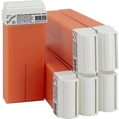 EpilWax Wachspatronen Set mit Warmwachspatronen zur Haarentfernung Enthaarungswachs 100 ml Roll-on Nachfüller (Argan, 6) EpilWax Wachspatronen Set mit Warmwachspatronen zur Haarentfernung Enthaarungswachs 100 ml Roll-on Nachfüller (Argan, 6)