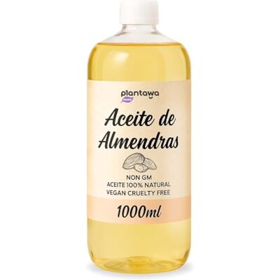 PLANTAWA Süßes Mandelöl 1L Mandel Körperöl 100% natürlichen pflanzlichen Ursprungs Mehrzweck-Massageöl, Rohstoff, enthält Vitamin E, Bio-Öl Dehnungsstreifen Schwangerschaft PLANTAWA Süßes Mandelöl 1L Mandel Körperöl 100% natürlichen pflanzlichen Ursprungs Mehrzweck-Massageöl, Rohstoff, enthält Vitamin E, Bio-Öl Dehnungsstreifen Schwangerschaft