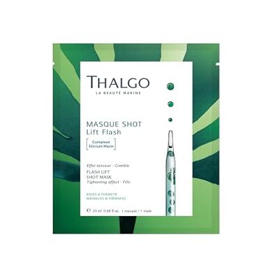 Thalgo Masque Shot Lift Flash Lifting-Maske mit Sofort-Effekt 1 Stück – Anti Aging Tuchmaske mit maritimem Siliziumkomplex – Straffende Intensivpflege für ein sichtbar verjüngtes Hautbild Thalgo Masque Shot Lift Flash Lifting-Maske mit Sofort-Effekt 1 Stück – Anti Aging Tuchmaske mit maritimem Siliziumkomplex – Straffende Intensivpflege für ein sichtbar verjüngtes Hautbild