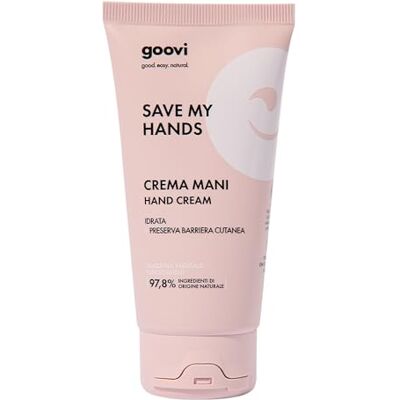 GOOVI Save My Hands Hand Cream Handcreme für weiche, samtige Hände Schützende & pflegende Feuchtigkeitspflege 50ml GOOVI Save My Hands Hand Cream Handcreme für weiche, samtige Hände Schützende & pflegende Feuchtigkeitspflege 50ml