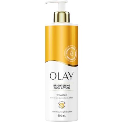 Olay Vitamin C Körperlotion, Vitamin C, Vitamin B5 B3, Glycerin, Glatte und mit Feuchtigkeit versorgte Haut, Kein fettiger Rückstand, 500ml Olay Vitamin C Körperlotion, Vitamin C, Vitamin B5 B3, Glycerin, Glatte und mit Feuchtigkeit versorgte Haut, Kein fettiger Rückstand, 500ml
