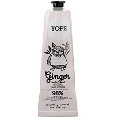 Yope natürliche Handcreme 98% aus natürlichen Zutaten Ingwer & Sandelholz Shea Butter Vegan Handcreme 100 ml Yope natürliche Handcreme 98% aus natürlichen Zutaten Ingwer & Sandelholz Shea Butter Vegan Handcreme 100 ml