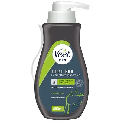 Veet Men Haarentfernungscreme für Oberkörper & Beine Enthaarungscreme für Männer, Haarentfernung in 5-10 Minuten 400 ml Spender inkl. Spatel Veet Men Haarentfernungscreme für Oberkörper & Beine Enthaarungscreme für Männer, Haarentfernung in 5-10 Minuten 400 ml Spender inkl. Spatel
