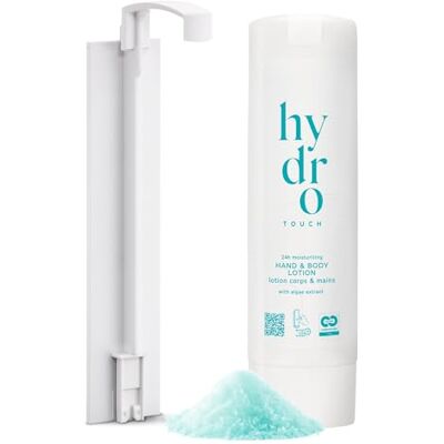 hydro TOUCH ADA Cosmetics Hand- & Bodylotion mit SmartCare Wandhalterung, Vitalisierende Lotion für die Haut Lotionspender zum Kleben, vegan mit Meeresmineralien und Algenextrakt Made in Germany 300ml hydro TOUCH ADA Cosmetics Hand- & Bodylotion mit SmartCare Wandhalterung, Vitalisierende Lotion für die Haut Lotionspender zum Kleben, vegan mit Meeresmineralien und Algenextrakt Made in Germany 300ml
