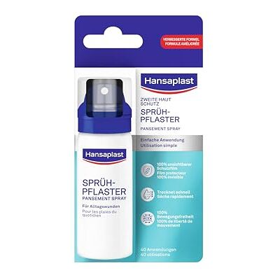Hansaplast Sprüh-Pflaster für Alltagswunden (40 ml) – Unsichtbares, flexibles und wasserfestes Pflasterspray für kleine Wunden, Sprühpflaster fühlt sich wie eine zweite Haut an Hansaplast Sprüh-Pflaster für Alltagswunden (40 ml) – Unsichtbares, flexibles und wasserfestes Pflasterspray für kleine Wunden, Sprühpflaster fühlt sich wie eine zweite Haut an
