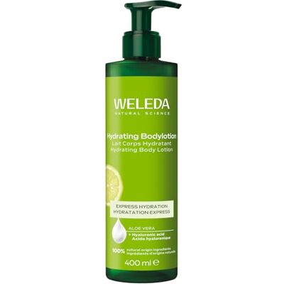 WELEDA Bio Hydrating Bodylotion Naturkosmetik Citrus Körperpflege Lotion mit Aloe Vera Gel & Kokosöl spendet der Haut Feuchtigkeit. Natürliche Körperlotion zur Pflege aller Hauttypen (vegan, 400ml) WELEDA Bio Hydrating Bodylotion Naturkosmetik Citrus Körperpflege Lotion mit Aloe Vera Gel & Kokosöl spendet der Haut Feuchtigkeit. Natürliche Körperlotion zur Pflege aller Hauttypen (vegan, 400ml)