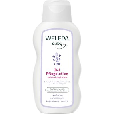 WELEDA Bio Baby Derma Weiße Malve Pflegelotion- Naturkosmetik Feuchtigkeitspflege Bodylotion zur Beruhigung und intensiven Pflege von hochsensibler, neurodermitischer & trockener Haut (1 x 200 ml) WELEDA Bio Baby Derma Weiße Malve Pflegelotion- Naturkosmetik Feuchtigkeitspflege Bodylotion zur Beruhigung und intensiven Pflege von hochsensibler, neurodermitischer & trockener Haut (1 x 200 ml)