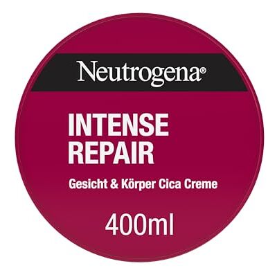 Neutrogena Intense Repair Gesicht & Körper Cica Creme mit 2x Centella Asiatica, Feuchtigkeitscreme für sehr trockene Haut, Norwegische Formel, reparierende Haut Creme Neutrogena Intense Repair Gesicht & Körper Cica Creme mit 2x Centella Asiatica, Feuchtigkeitscreme für sehr trockene Haut, Norwegische Formel, reparierende Haut Creme