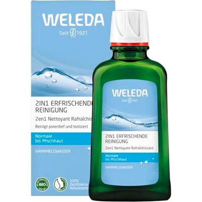 WELEDA 2in1 Erfrischende Reinigung 100 ml Gesichtswasser Make-up Entferner Natürliche Olivenölseife Hamamelisextrakt, tonisiert verfeinert Hautbild, Citrus-frischer Duft, Make-Up Entfernung geeignet WELEDA 2in1 Erfrischende Reinigung 100 ml Gesichtswasser Make-up Entferner Natürliche Olivenölseife Hamamelisextrakt, tonisiert verfeinert Hautbild, Citrus-frischer Duft, Make-Up Entfernung geeignet