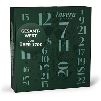 lavera Adventskalender mit Naturkosmetik für Frauen, Beauty Kalender 24 Überraschungen aus Hautpflege, Gesichtspflege und Make-up, Naturkosmetik im Beauty Adventskalender im Wert von 170€ lavera Adventskalender mit Naturkosmetik für Frauen, Beauty Kalender 24 Überraschungen aus Hautpflege, Gesichtspflege und Make-up, Naturkosmetik im Beauty Adventskalender im Wert von 170€