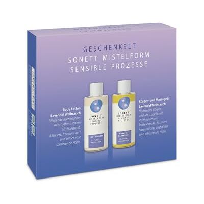 Sonett Mistelform Geschenkset – Körper- und Massageöl & Body Lotion Lavendel-Weihrauch Sonett Mistelform Geschenkset – Körper- und Massageöl & Body Lotion Lavendel-Weihrauch