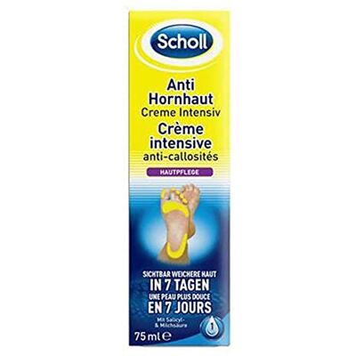 Dr. Scholl's Scholl Anti-Hornhaut Creme Intensiv Fußpflege 60ml Wirksame Fußcreme gegen harte Haut und zur tiefen Hornhautentfernung, weiche Füße in 7 Tagen, Hornhautentferner Fußcreme, Wirksame Fußpflege Dr. Scholl's Scholl Anti-Hornhaut Creme Intensiv Fußpflege 60ml Wirksame Fußcreme gegen harte Haut und zur tiefen Hornhautentfernung, weiche Füße in 7 Tagen, Hornhautentferner Fußcreme, Wirksame Fußpflege