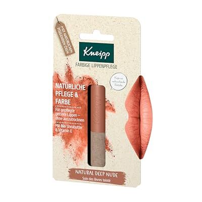 Kneipp Farbige Lippenpflege Natural Deep Nude Mit Bio Sheabutter & Vitamin E Für gepflegte getönte Lippen ohne auszutrocknen 3,5 g Kneipp Farbige Lippenpflege Natural Deep Nude Mit Bio Sheabutter & Vitamin E Für gepflegte getönte Lippen ohne auszutrocknen 3,5 g