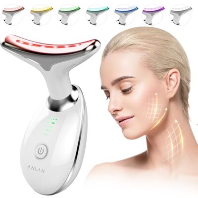 ANLAN Gesichtsmassagegerät, Gua Sha Elektrisch Beauty Gerät mit 7 Lichtfarben, 40±3℃ Wärmefunktion und 3 Modi Gesichtsmassage – Face Massager für Hautkomfort & Hilft bei der Straffung der Haut ANLAN Gesichtsmassagegerät, Gua Sha Elektrisch Beauty Gerät mit 7 Lichtfarben, 40±3℃ Wärmefunktion und 3 Modi Gesichtsmassage – Face Massager für Hautkomfort & Hilft bei der Straffung der Haut