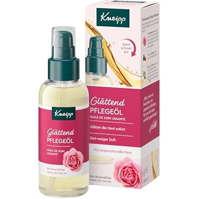 Kneipp Pflegeöl Glättend Hautöl für anspruchsvolle Haut mit zart-rosigem Duft Mit Bio Rosenblüten Extrakt 100ml Kneipp Pflegeöl Glättend Hautöl für anspruchsvolle Haut mit zart-rosigem Duft Mit Bio Rosenblüten Extrakt 100ml