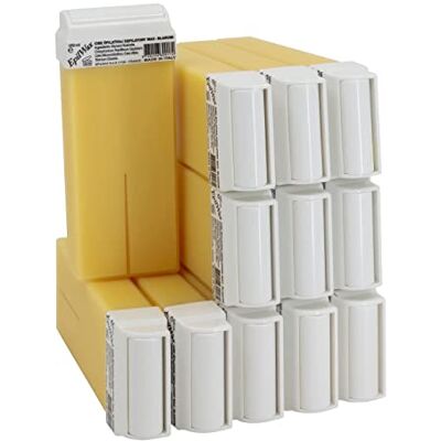 EpilWax Wachspatronen Set mit 12 Weiße Warmwachspatronen zur Haarentfernung Enthaarungswachs 100 ml Roll-on Nachfüller EpilWax Wachspatronen Set mit 12 Weiße Warmwachspatronen zur Haarentfernung Enthaarungswachs 100 ml Roll-on Nachfüller