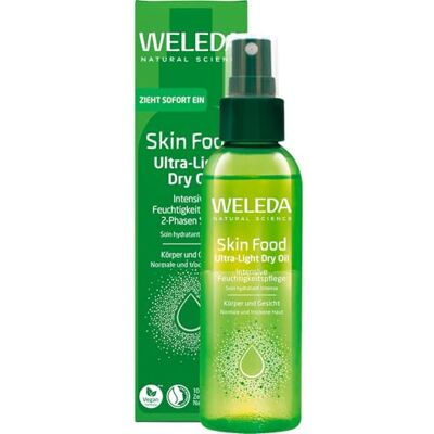 WELEDA Bio Skin Food Ultra Light Dry Oil Naturkosmetik 2in1 Feuchtigkeitspflege für Gesicht & Körper Unisex Gesichtspflege/Körperpflege Spray für sofortigen Glow & weiche Haut (vegan, 100ml) WELEDA Bio Skin Food Ultra Light Dry Oil Naturkosmetik 2in1 Feuchtigkeitspflege für Gesicht & Körper Unisex Gesichtspflege/Körperpflege Spray für sofortigen Glow & weiche Haut (vegan, 100ml)