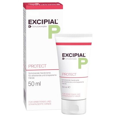 Excipial Protect Handcreme, 50 ml, Schützende Handcreme für beanspruchte & strapazierte Hände, Schutz vor Wasser, Seifen & Reinigungsmitteln, Zieht schnell ein, Ohne Duftstoffe, Feuchtigkeitsspendend Excipial Protect Handcreme, 50 ml, Schützende Handcreme für beanspruchte & strapazierte Hände, Schutz vor Wasser, Seifen & Reinigungsmitteln, Zieht schnell ein, Ohne Duftstoffe, Feuchtigkeitsspendend