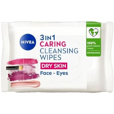 NIVEA Biologisch abbaubare Reinigungstücher - Tücher für trockene Haut NIVEA Biologisch abbaubare Reinigungstücher - Tücher für trockene Haut