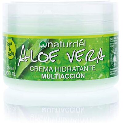 NATURDEL Aloe Vera, Feuchtigkeitscreme, multifunktional, für Gesicht und Körper, für den täglichen Gebrauch, Aloe Vera, aus biologischem Anbau, Spanisch, Kanarische Inseln, 250 ml NATURDEL Aloe Vera, Feuchtigkeitscreme, multifunktional, für Gesicht und Körper, für den täglichen Gebrauch, Aloe Vera, aus biologischem Anbau, Spanisch, Kanarische Inseln, 250 ml