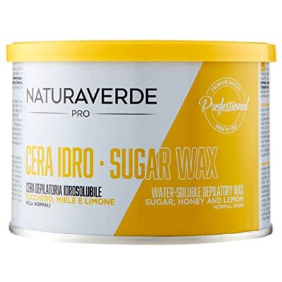 Naturaverde Wasserlösliches Enthaarungswachs mit Zucker, Honig und Zitrone für normale Haut, 1 Einheit (1x 400 ml) Naturaverde Wasserlösliches Enthaarungswachs mit Zucker, Honig und Zitrone für normale Haut, 1 Einheit (1x 400 ml)