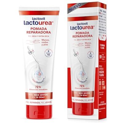 Lactovit Lactourea Handsalbe, 75 ml, intensive Feuchtigkeit und Reparatur, 72 Stunden – mit Urea ProLactic10 – beruhigt und verjüngt trockene und extratrockene Haut – Ergebnisse in 10 Tagen Lactovit Lactourea Handsalbe, 75 ml, intensive Feuchtigkeit und Reparatur, 72 Stunden – mit Urea ProLactic10 – beruhigt und verjüngt trockene und extratrockene Haut – Ergebnisse in 10 Tagen