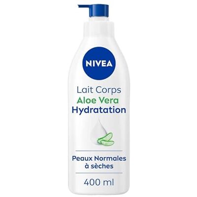 NIVEA Körpermilch Aloe Vera Feuchtigkeitsspendend 72h (1 x 400 ml) Feuchtigkeitsspendende Milch mit reiner Hyaluronsäure Erfrischende Körperfeuchtigkeitscreme für normale bis trockene Haut NIVEA Körpermilch Aloe Vera Feuchtigkeitsspendend 72h (1 x 400 ml) Feuchtigkeitsspendende Milch mit reiner Hyaluronsäure Erfrischende Körperfeuchtigkeitscreme für normale bis trockene Haut