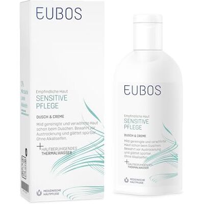 EUBOS SENSITIVE PFLEGE Dusch & Creme Waschlotion 200ml Für empfindliche und trockene Haut, Für eine beruhigende und glättende Wirkung, Hautverträglichkeit dermatologisch bestätigt EUBOS SENSITIVE PFLEGE Dusch & Creme Waschlotion 200ml Für empfindliche und trockene Haut, Für eine beruhigende und glättende Wirkung, Hautverträglichkeit dermatologisch bestätigt