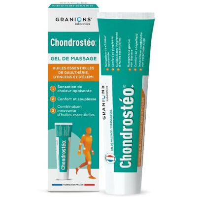 Granions Chondrosteo+ Wärmendes Massage-Gel 100 ml Wohlbefinden und Beweglichkeit der Gelenke Nicht Fettende und Nicht Klebende Textur Granions Chondrosteo+ Wärmendes Massage-Gel 100 ml Wohlbefinden und Beweglichkeit der Gelenke Nicht Fettende und Nicht Klebende Textur