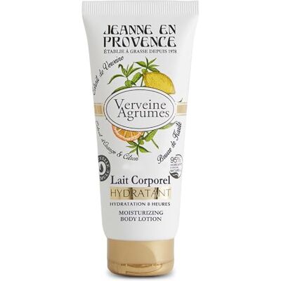 Jeanne En Provence – Feuchtigkeitsspendende und parfümierte Körperlotion – Duft nach Zitrusverbene – 95% natürliche Inhaltsstoffe – Trockene Haut – Hergestellt in Grasse – 200 ml Jeanne En Provence – Feuchtigkeitsspendende und parfümierte Körperlotion – Duft nach Zitrusverbene – 95% natürliche Inhaltsstoffe – Trockene Haut – Hergestellt in Grasse – 200 ml